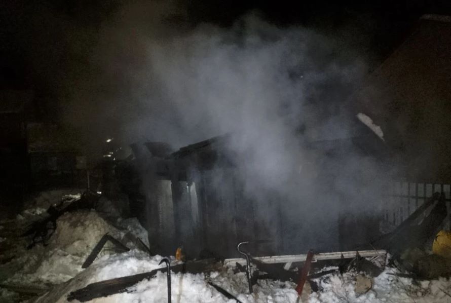 Информация о произошедшем пожаре в пгт. Междуреченский.