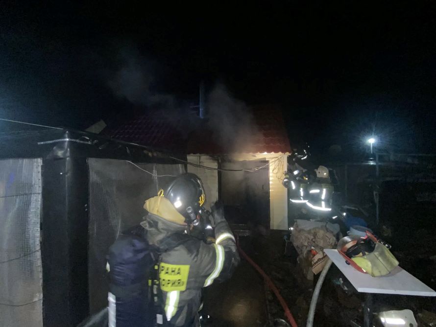 Информация о произошедшем пожаре в пгт. Междуреченский