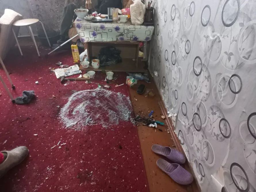 место, где стояло кресло