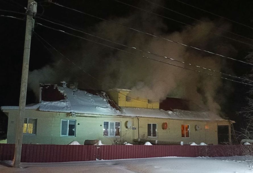 Информация о пожаре в с. Леуши