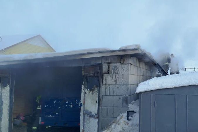 пожар в гараже